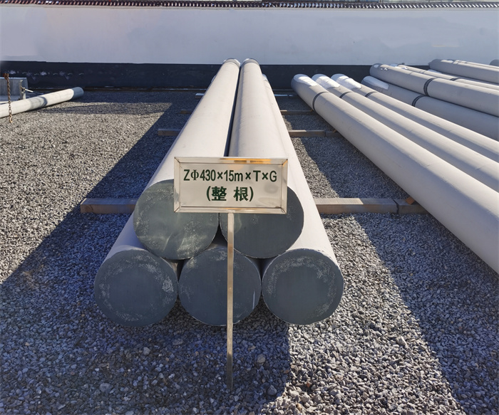 白沙430×15米×T×G终端电线杆