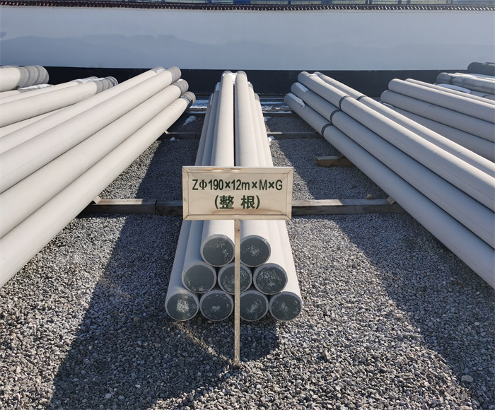 白沙190×12米钢筋混凝土水泥电线杆